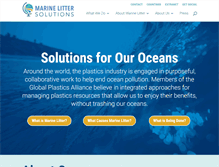 Tablet Screenshot of marinelittersolutions.com